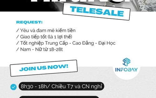 Công Ty TNHH Infobay tuyển Nhân viên kinh doanh - Chăm sóc khách hàng
